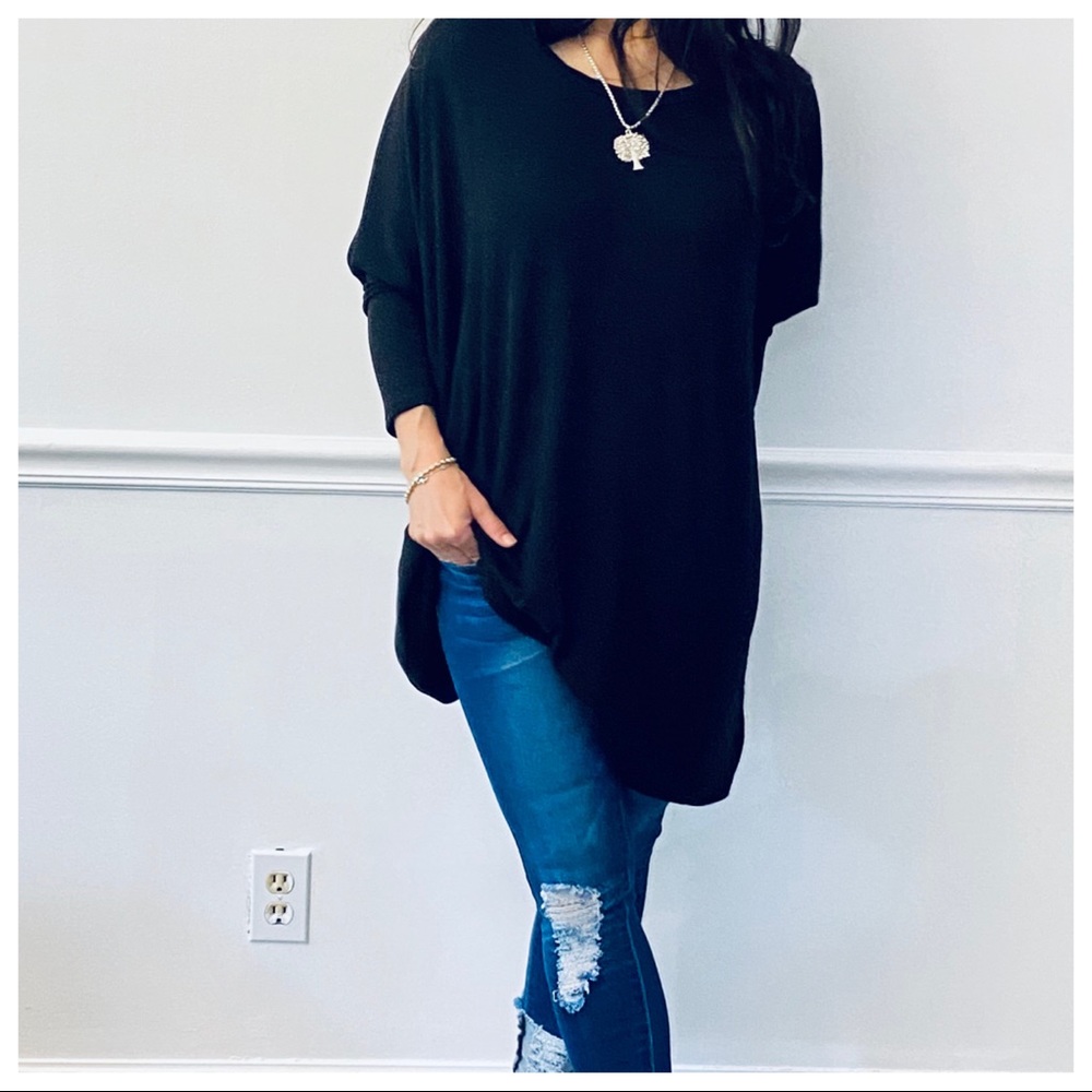 OVERSIZED LOOSE FIT CREAM  KNIT SWEATER - Picture 3 of 6